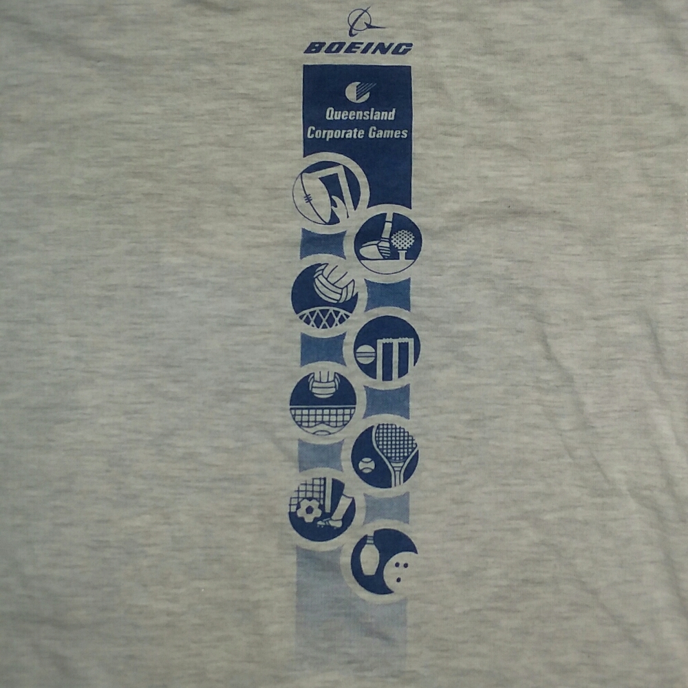 rare Boeing Australia Corporate Games t shirt XL
